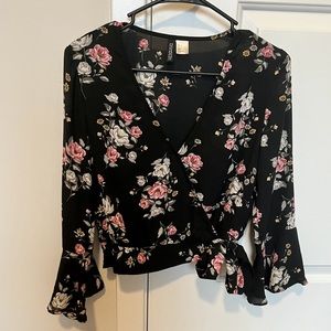 NWOT Floral Blouse